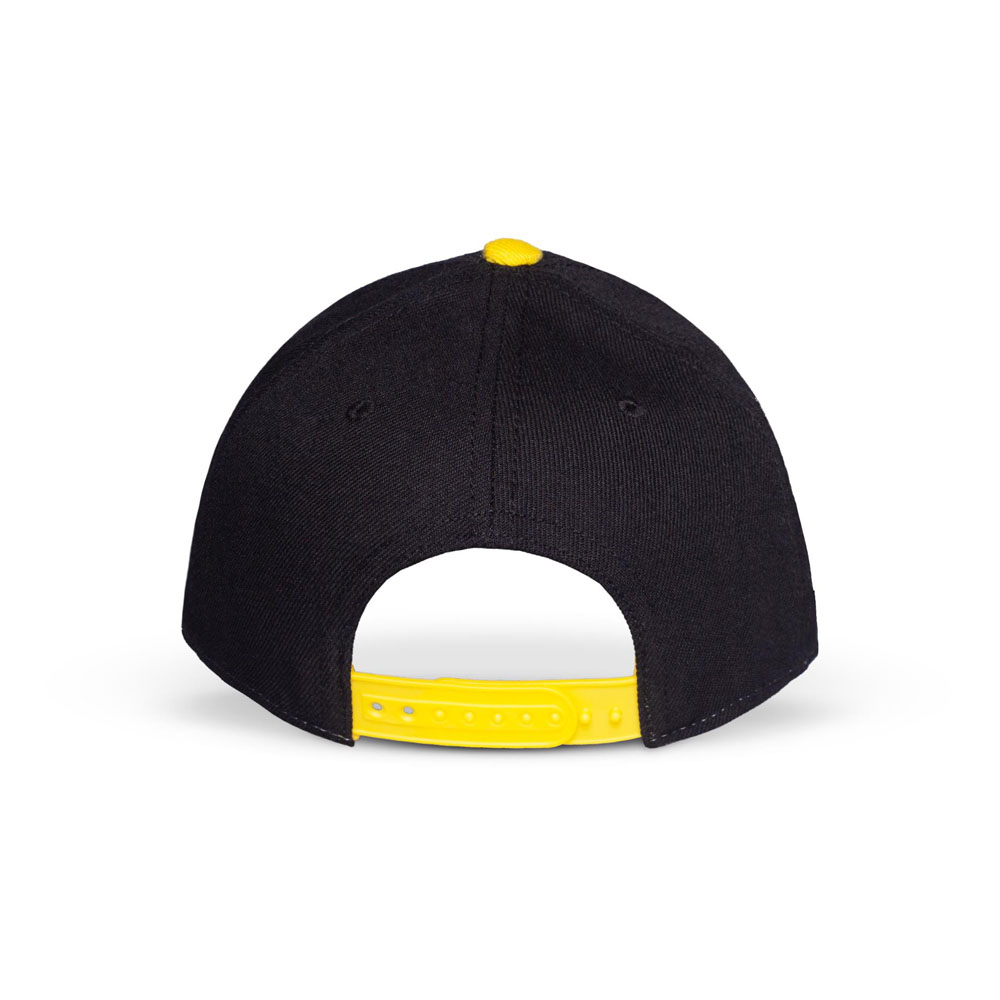 Back view of Pokémon Pikachu adjustable cap with yellow snapback strap