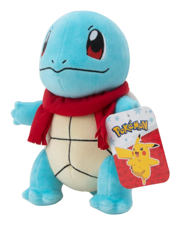 Pokémon Seasonal Squirtle 8-Inch Plush with Red Scarf - Image 8