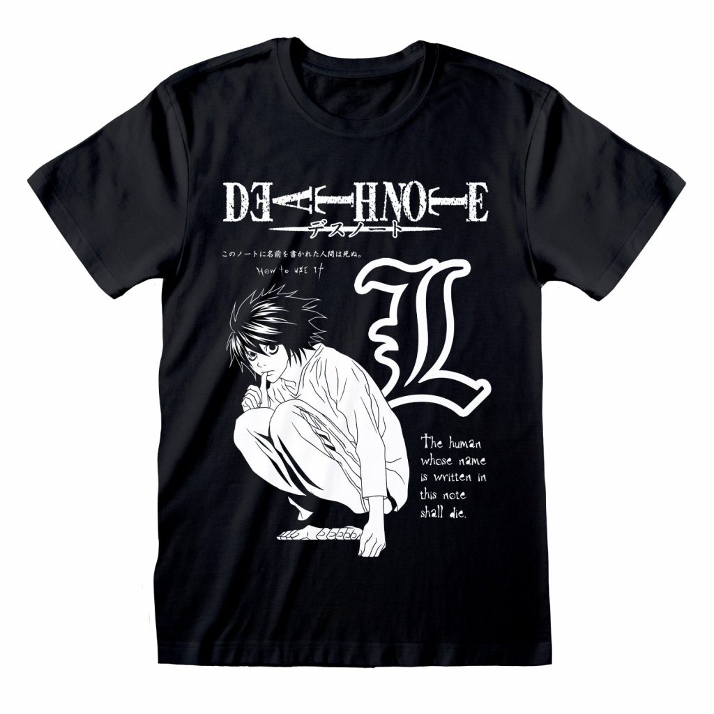 Death Note Mono Drawing Black Unisex T-Shirt