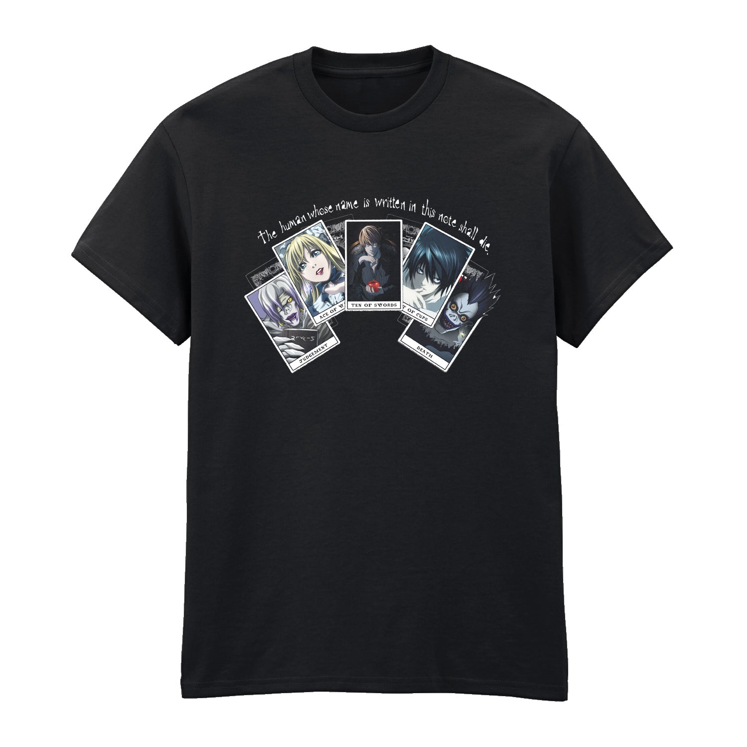 Death Note Playing Cards Black Unisex T-Shirt