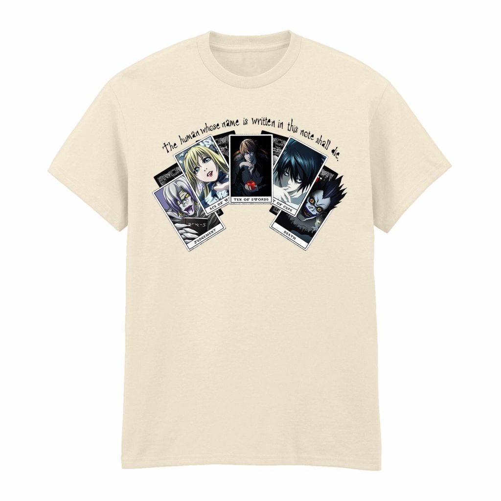 Death Note Playing Cards Natural Unisex T-Shirt