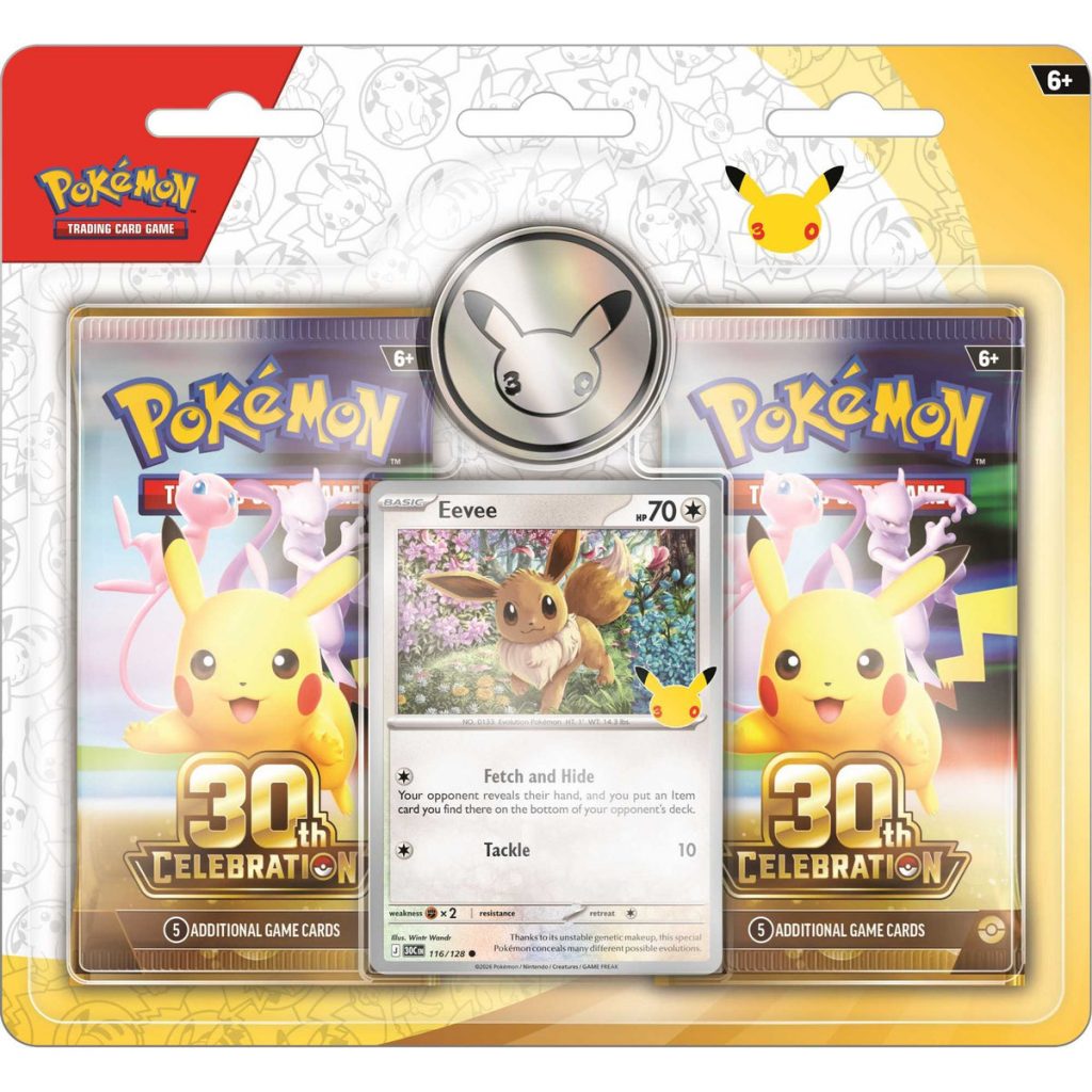 Pokémon TCG: 30th Celebration Eevee 2-Pack Blister