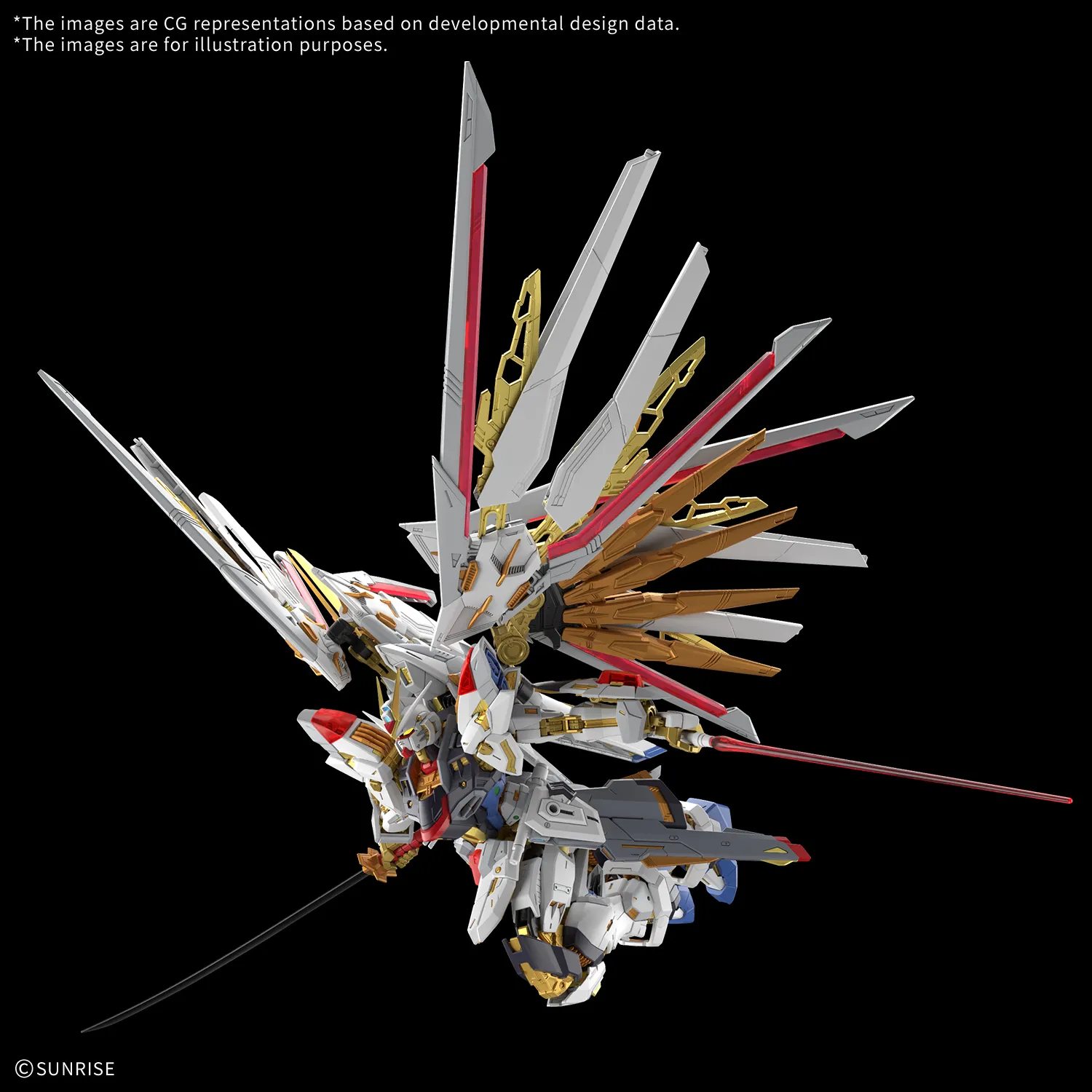 MGEX Mighty Strike Freedom Gundam 1/100 Model Kit - Image 6