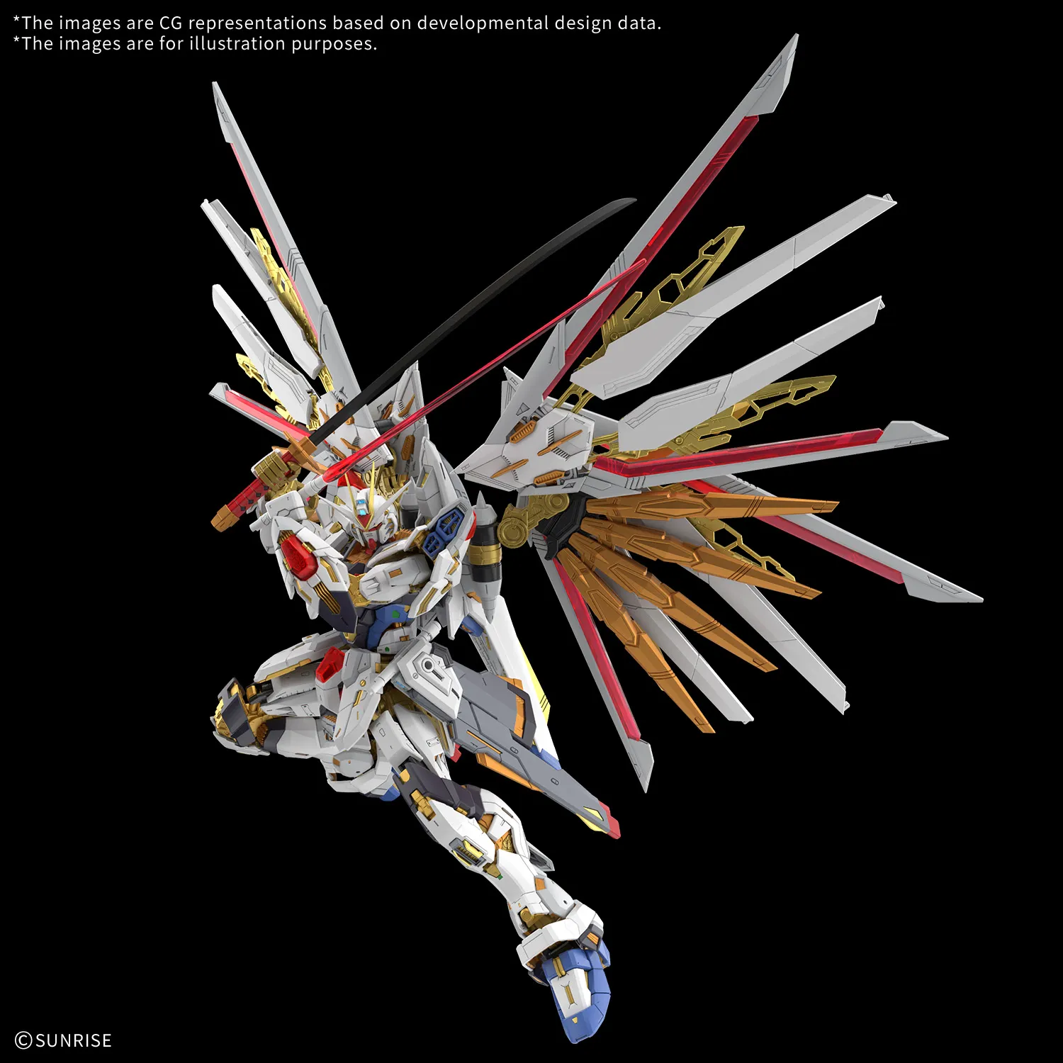 MGEX Mighty Strike Freedom Gundam 1/100 Model Kit - Image 5